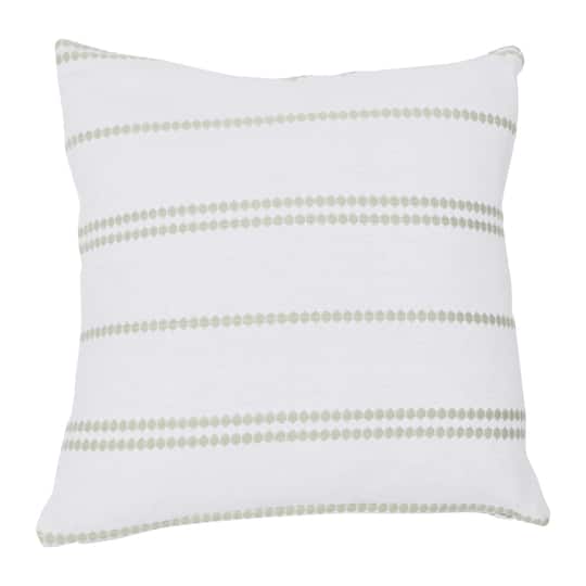 Hello Honey® Square Embroidered Multistripe Cotton Pillow Cover